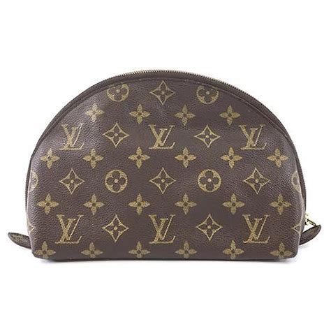 louis vuitton trousse ronde|LOUIS VUITTON Monogram Trousse Demi Ronde.